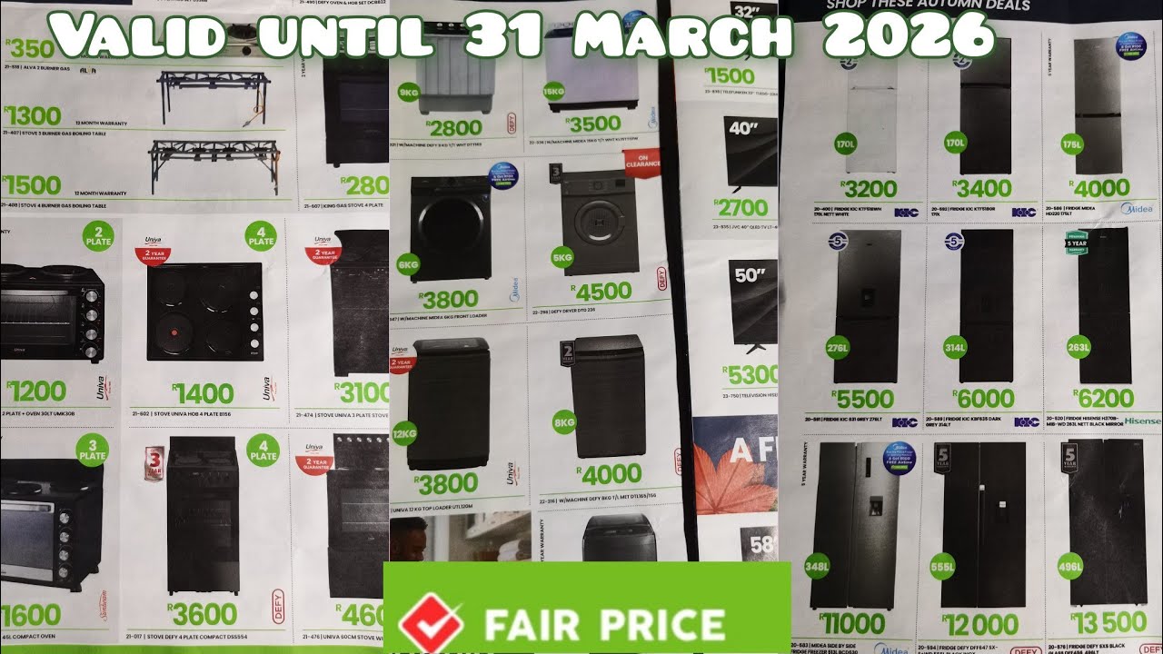 FAIR PRICE || PART 2 || HOME APPLIANCES + FURNITURE || VALID UNTIL 31 MARCH 2026