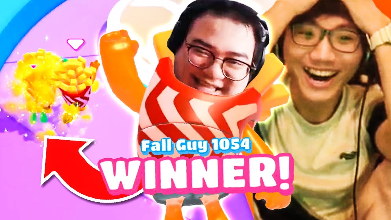 INSANELY OUTPLAYED BOXBOX FOR MY FIRST WIN!! | FALL GUYS w/ BoxBox