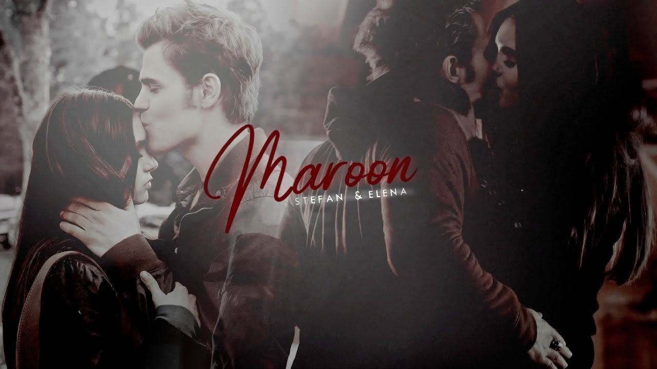 Stefan & Elena - Maroon