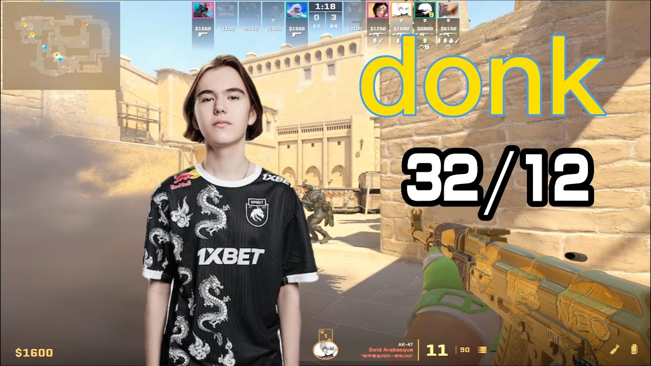 donk MIRAGE POV（32/12）￨ 2 Quadro Kills (CS2 MIRAGE POV) Feb 17, 2024