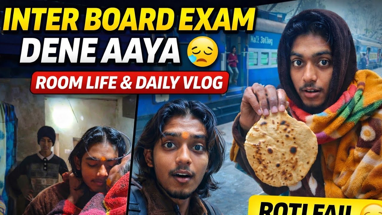 Finally exam ke liye room per pahunch gaye😁