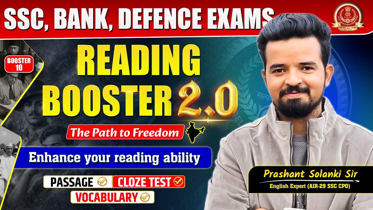 Reading Booster 2.0 | Class-10 | Master Reading Comprehension for All Exams | By Prashant Sir