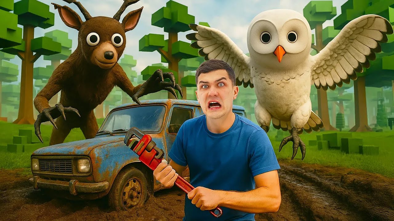 Оживили АВТОМОБИЛЬ на Бездорожье за 99 Ночей в Лесу ROBLOX!