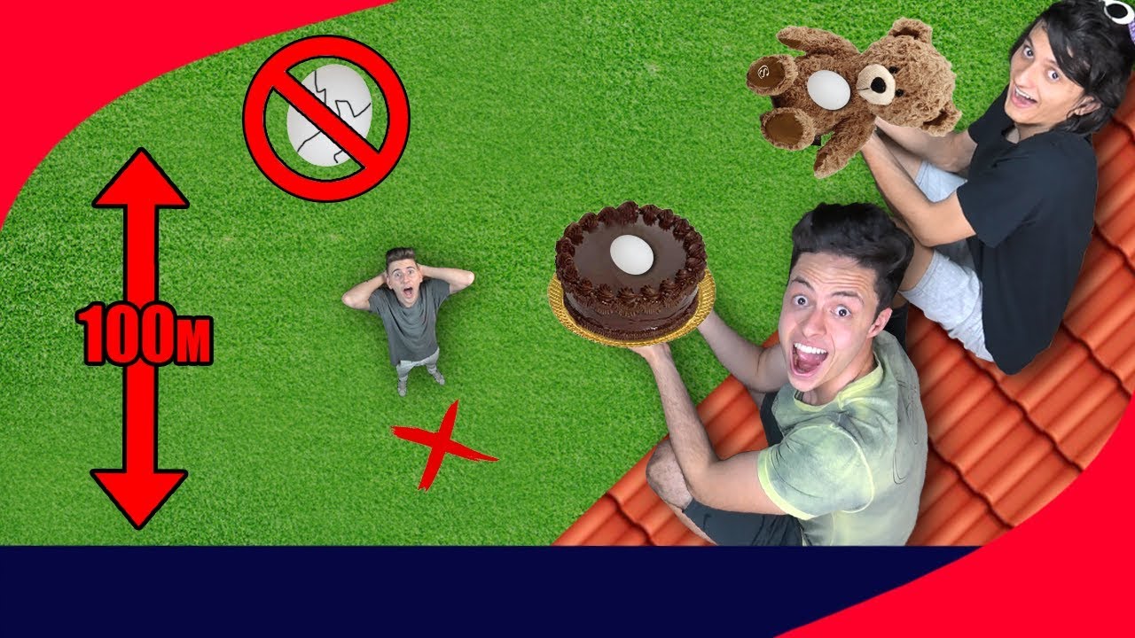 QUEM CONSEGUIR PROTEGER O OVO DA QUEDA GANHA 2! - Desafio