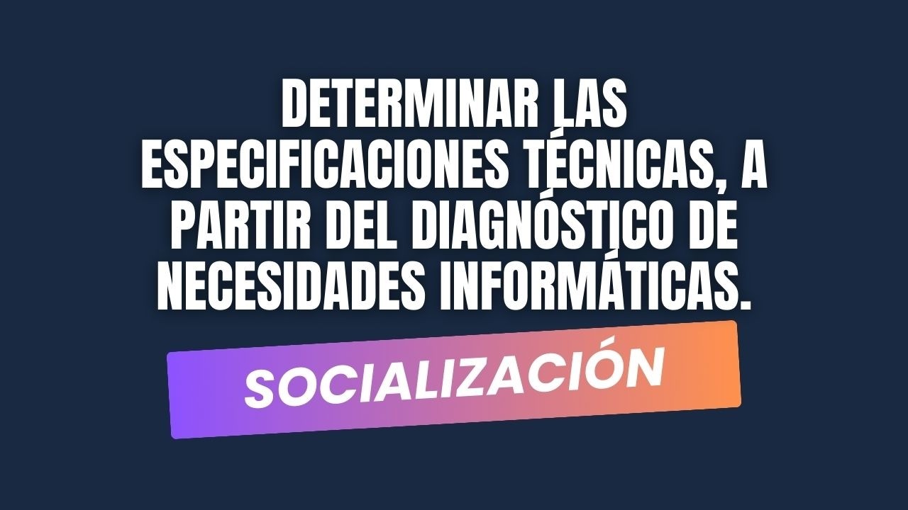 GA2 220501094 AA1 Determinar las especificaciones técnicas, a partir del diagnóstico | ADSO SENA