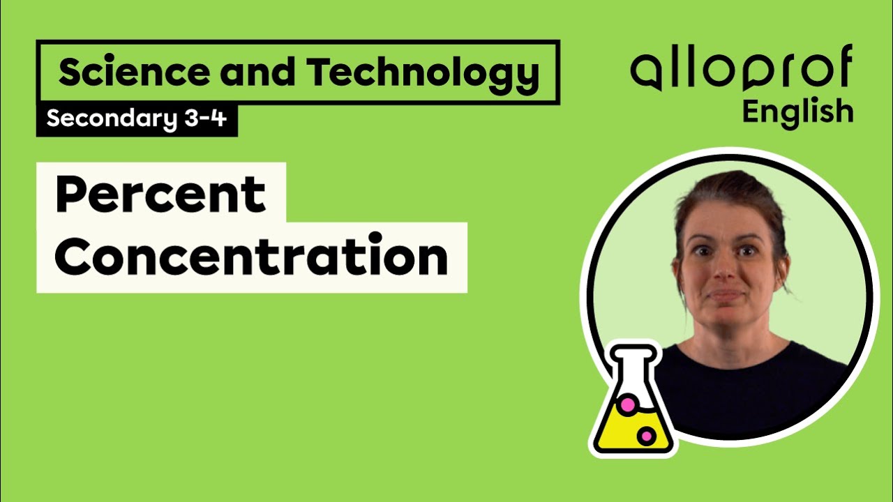 Percent Concentration | Science and Technology | Alloprof