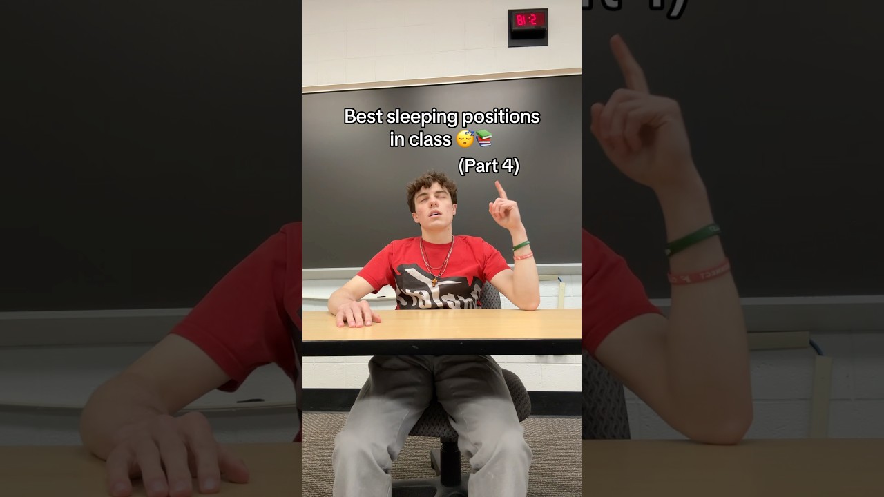 Best sleeping positions in class 😴📚 (Part 4)
