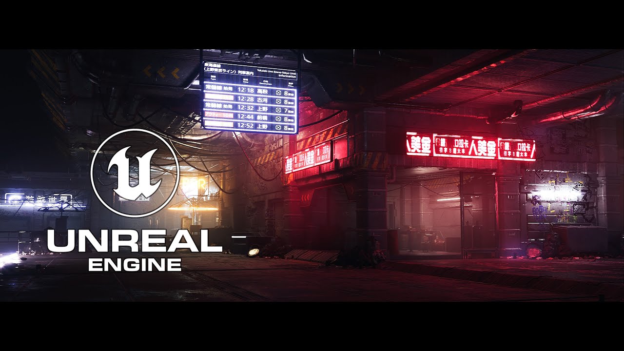 Cyberpunk - Stratton City Station - Unreal Engine 5