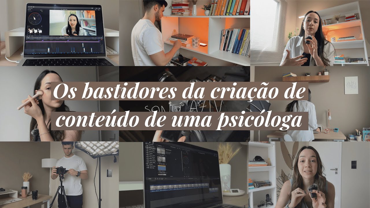 Criação de conteúdo para psicólogos: como eu gravo meus vídeos? | Vlog das gravações | Sarah Cidrack