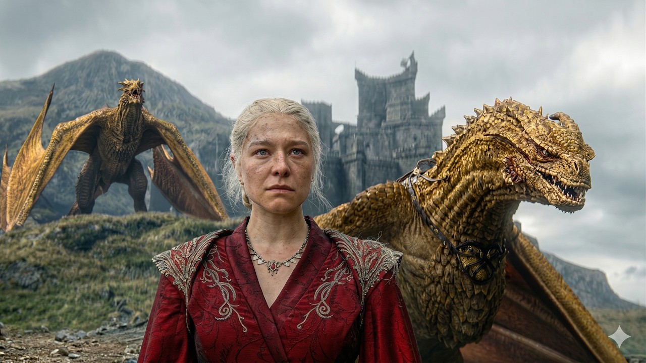 عائله اسطوريه وعندهم دم التنانين .. بيحاربو بعض بالجيوش والتنانين عشان عايزين يحكمو العالم