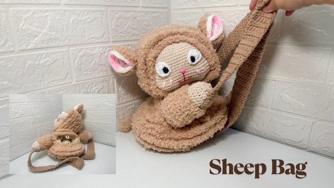 Auntie Nat’s Crochet - Huggable Sheep Bag (Part 1/7 - Bag Base)