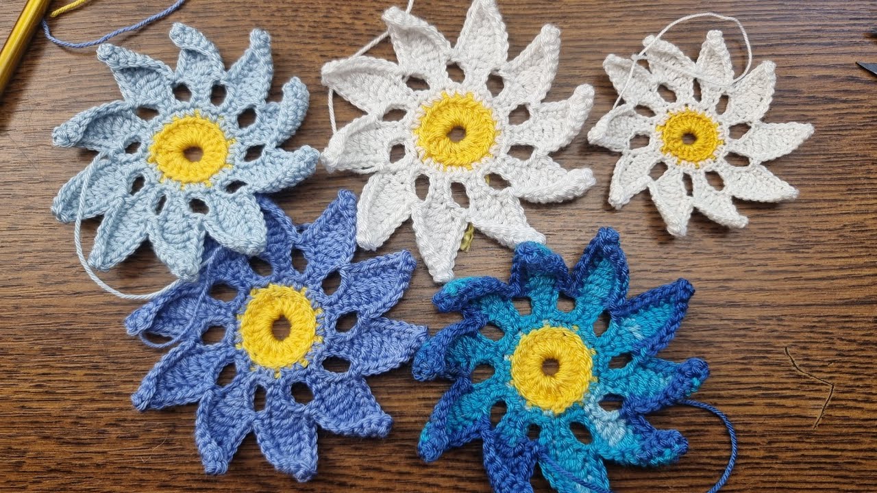 irish crochet lace daisy motif