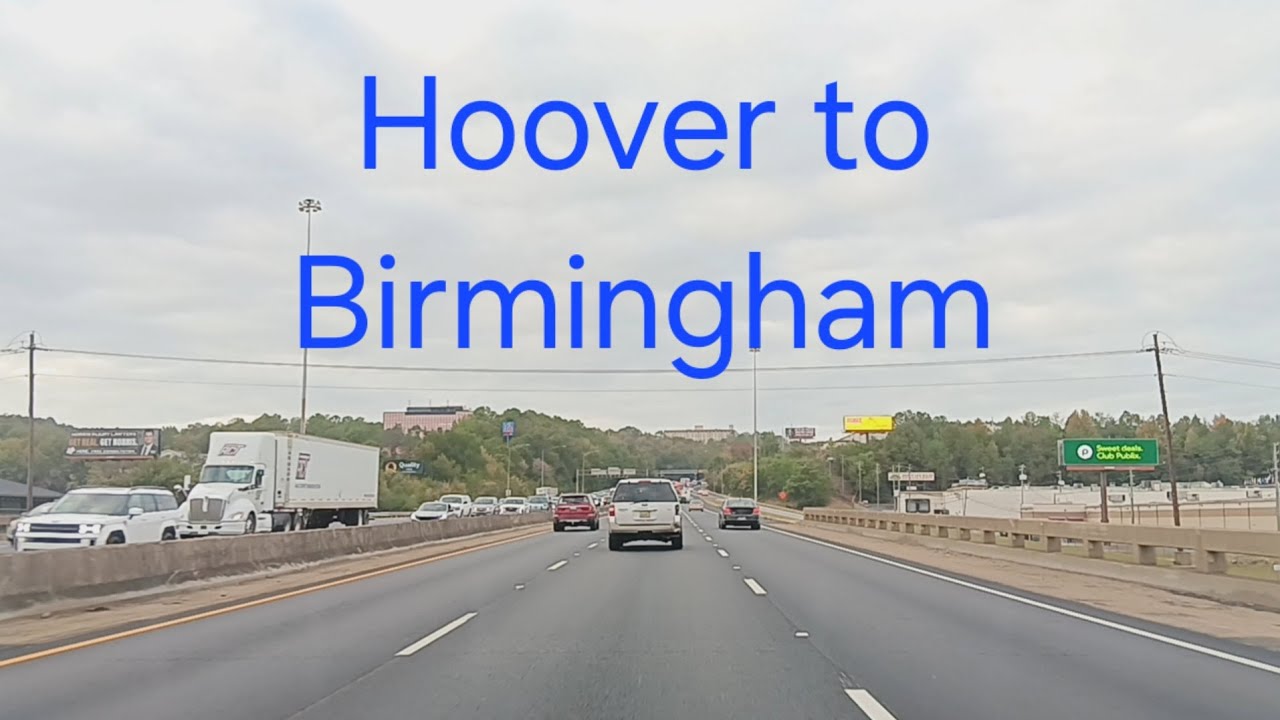 Driving from Hoover to UAB at Birmingham (rush hour)