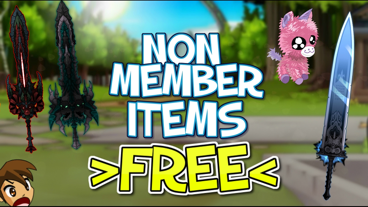 =AQW= How to get EPIC FREE Non-Member items - BEST LIST OF 2020