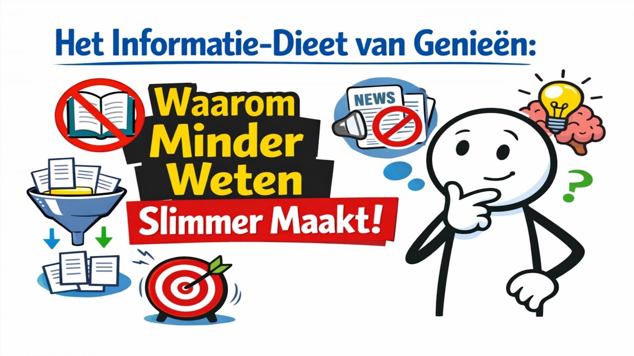 Het Informatie-Dieet van Genieën: Waarom Slim Zijn Onwetendheid Vereist