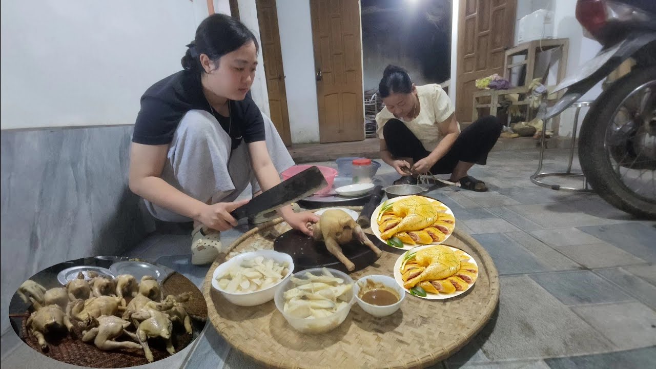 Bữa cơm món ngon ăn Tết lại nhà Hoàng Hiền. Hoàng Hiền 