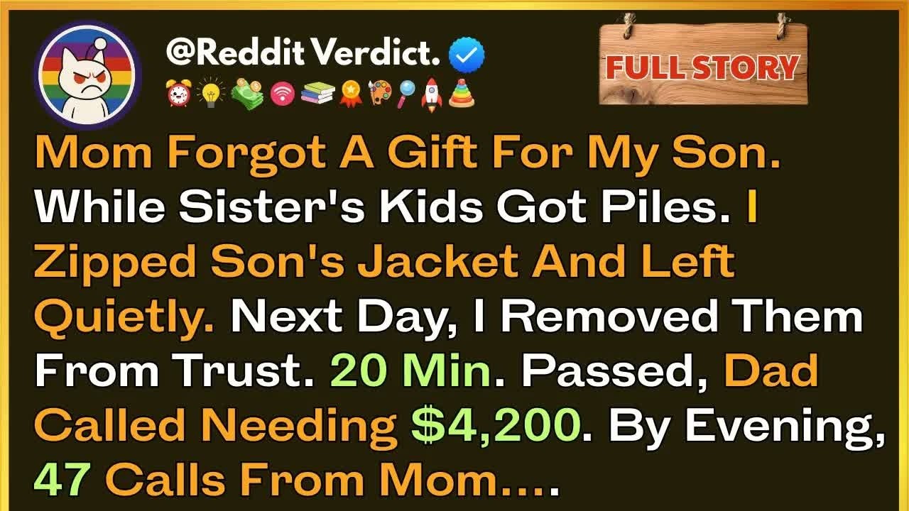Grandma Gave My Sister's Kids 36 Presents, My Son Got 0—I Left & Cut Her Off