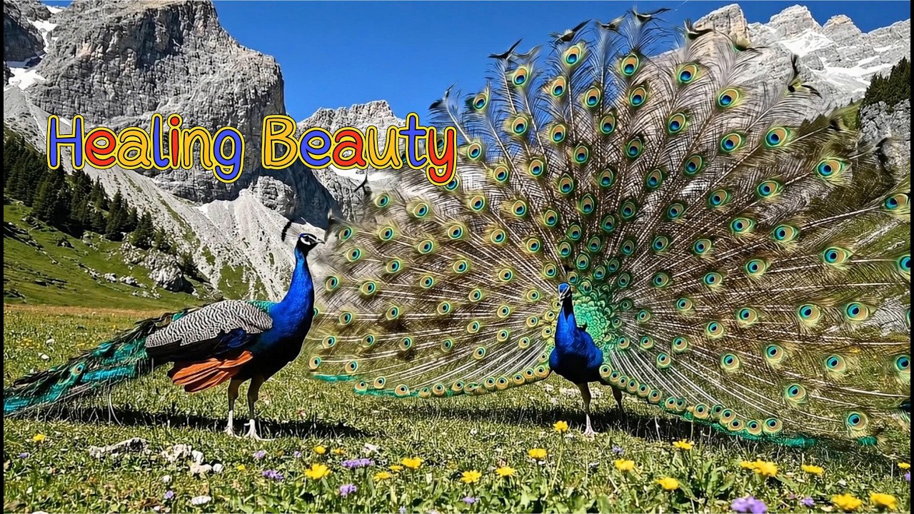 Fall Asleep in 3 Minutes: Hypnotic Peacock Visuals & Deep Sleep Music #deepsleep #drifintodeepsleep
