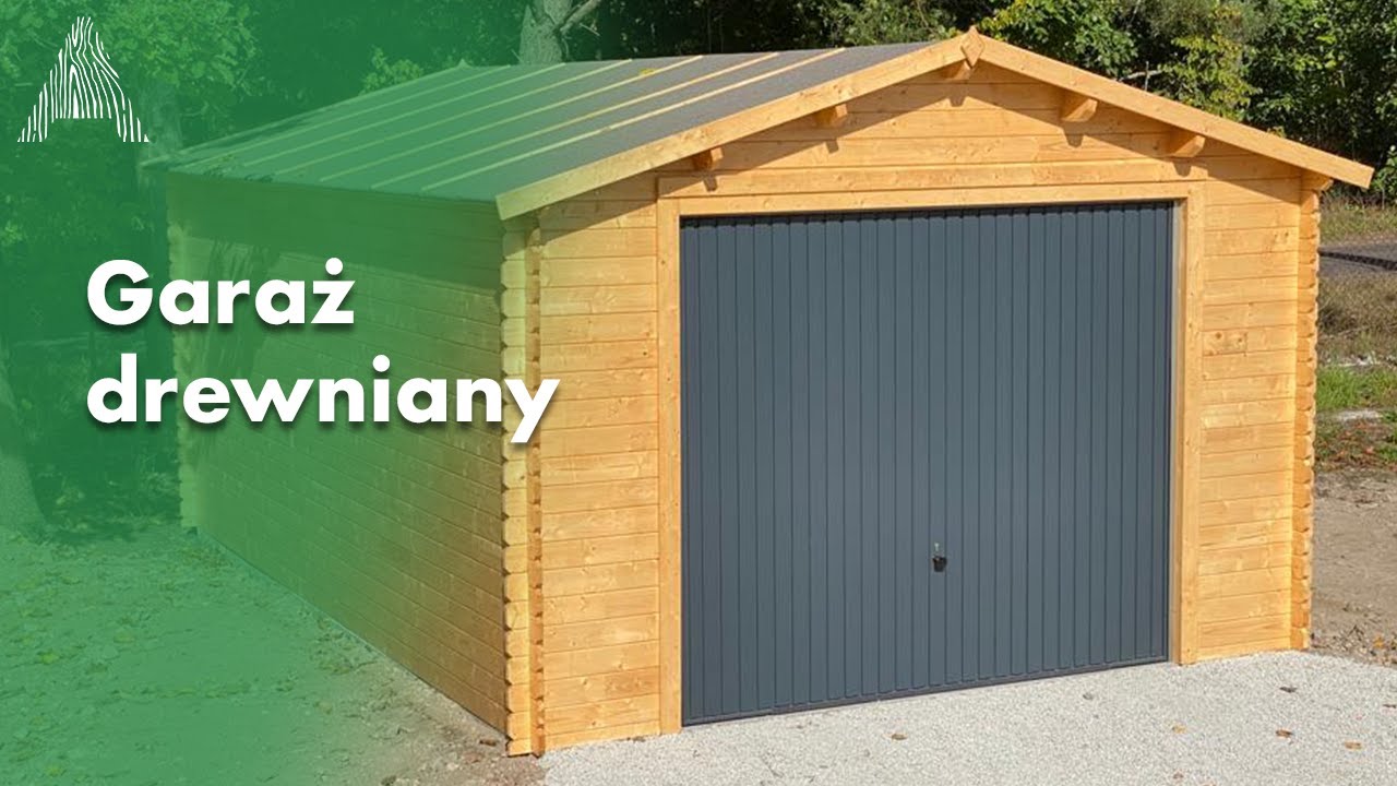 Garaż drewniany jako alternatywa dla kosztownych garaży murowanych.