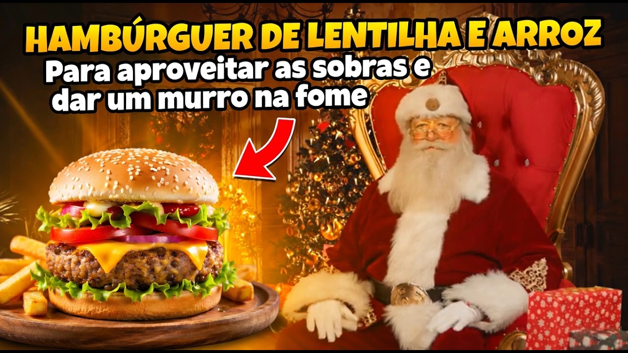 Hambúrguer de Lentilha e Arroz: Para aproveitar as sobras e dar um murro na fome