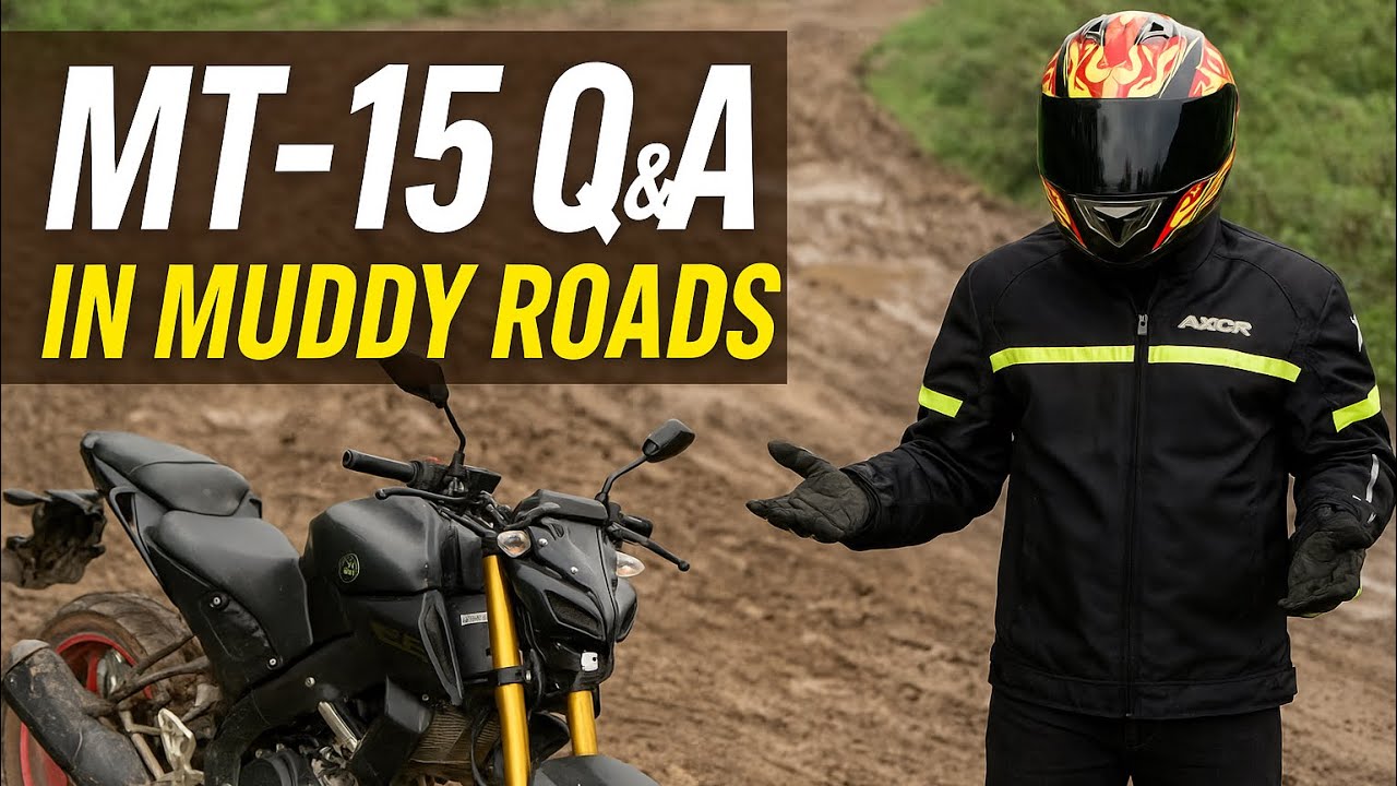 MT-15 Q&A | Real Ride on Muddy Roads | Suspension & Handling Test📖 Two lazy engineers