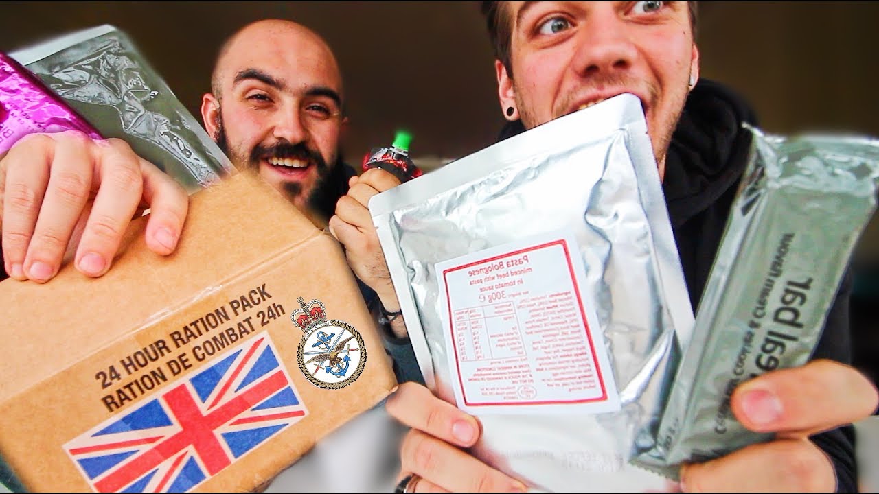 ASSAGGIO CIBO MILITARE INGLESE - Razione 24h - Assaggio strani cibi dal mondo