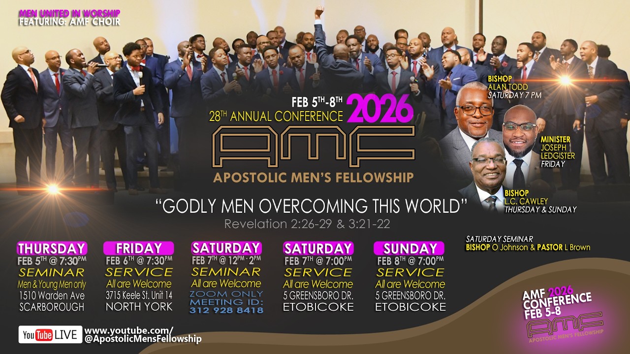 Apostolic Men's Fellowship 2026 | FRIDAY NIGHT (Part 1)