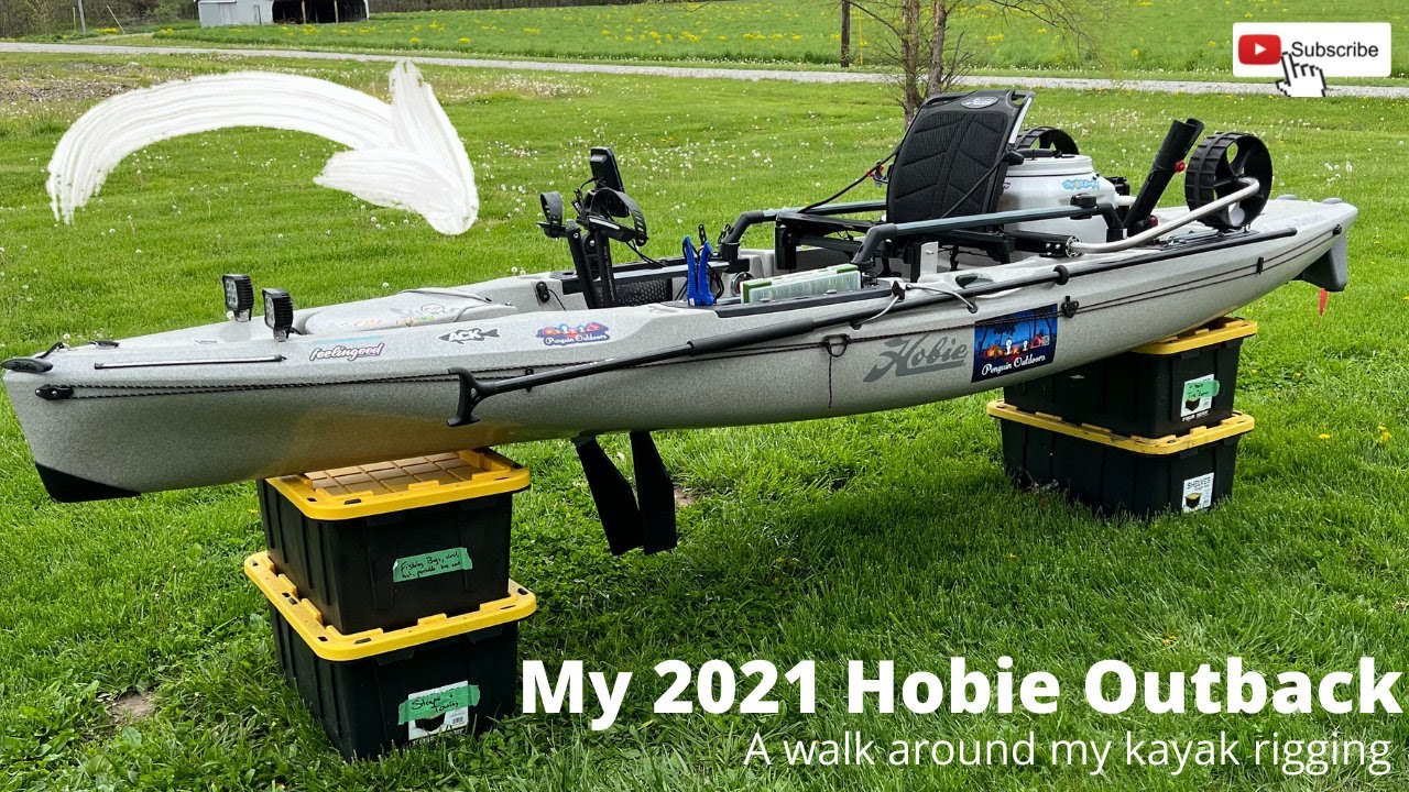Kayak Rigging: 2021 Hobie Outback Kayak! My kayak fishing setup