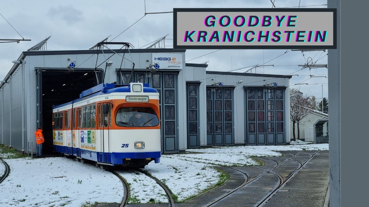 Überführung historischer Straßenbahnen von Kranichstein nach Eberstadt