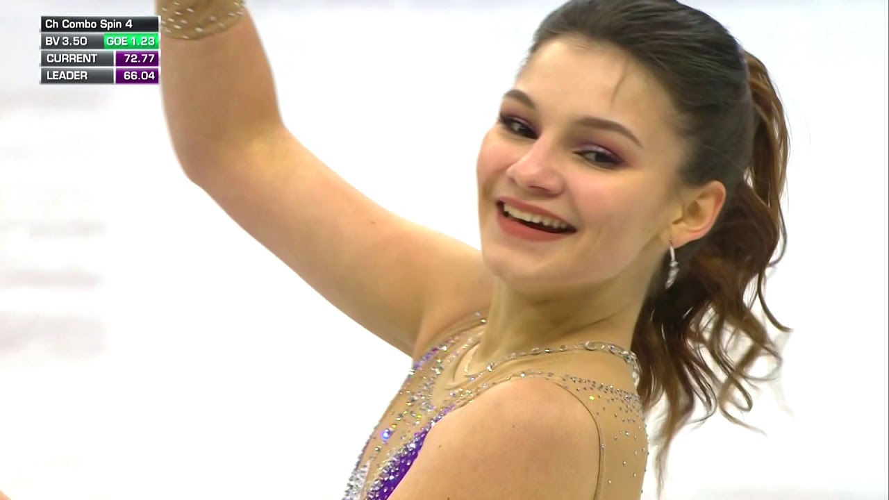 Софья Самодурова - произвольная программа на Чемпионате Европы 2019. 25.01.2019