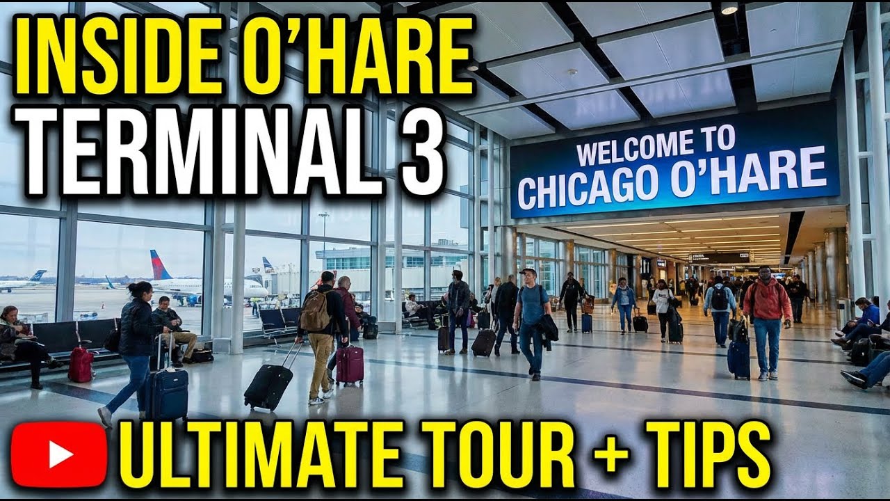 Inside Chicago O'Hare Airport - Terminal 3