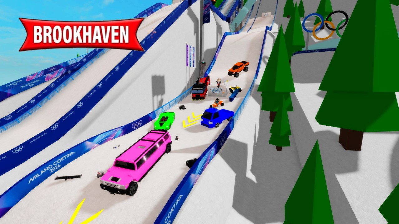 COCHES vs MEGA RAMPA IMPOSIBLE EN BROOKHAVEN!