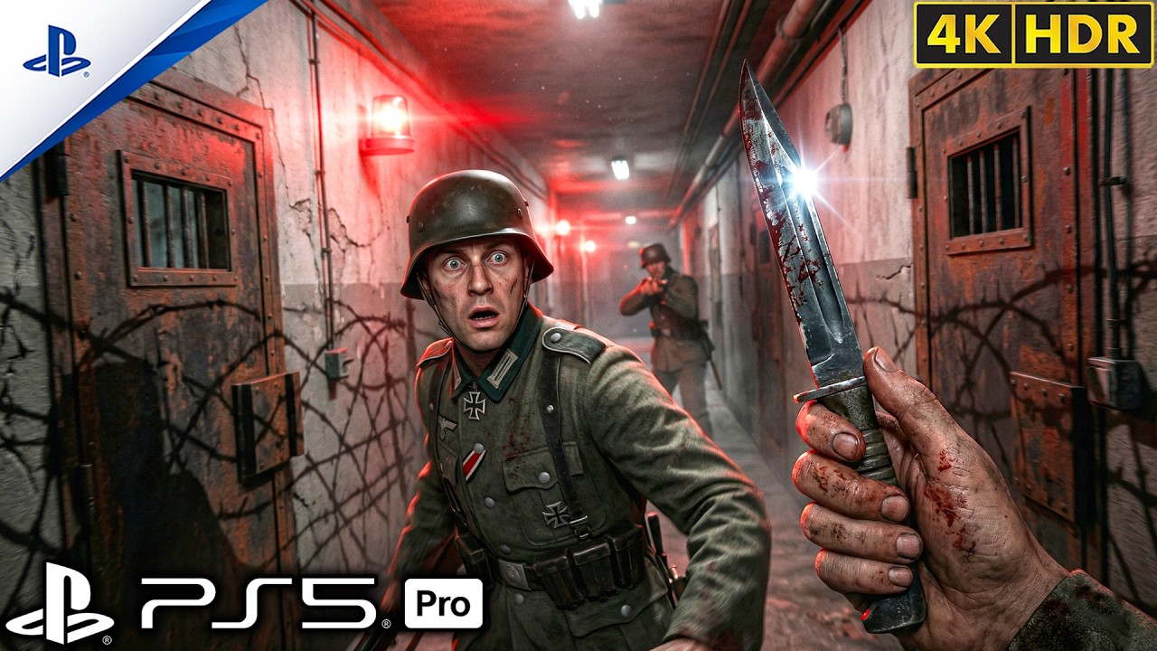 (PS5) Побег из немецкой тюрьмы | Реалистичный геймплей [4K60FPS] Call of Duty