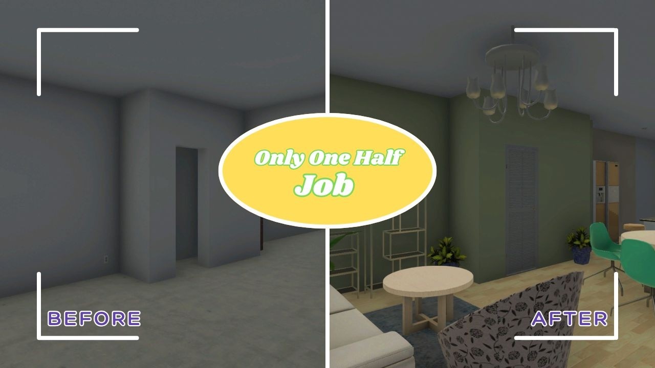 House Flipper| Only One Half | HGTV Job