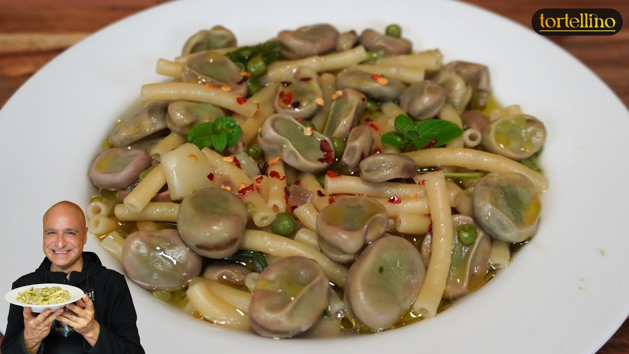Rustic Sicilian Pasta with Broad Beans and Peas - Humble & Delicious