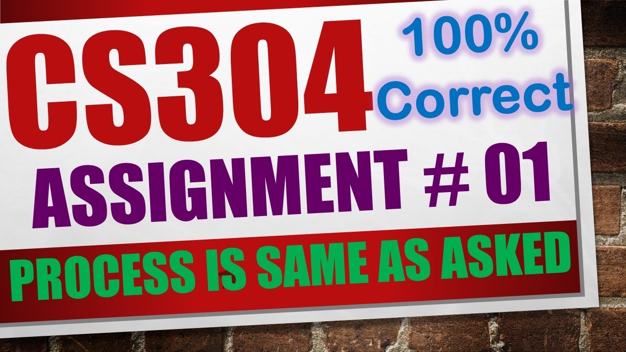 cs304 assignment 1 solution 2023|cs304 assignment 1 2023|cs304 assignment 1 solution spring 2023