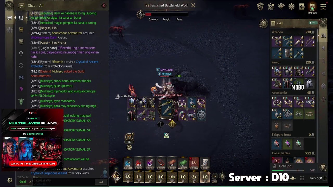 Bare Hands 145 days still no Legendary Avatar #lordnine #lordninesea #lordninef2p #l9barehands #l9bh