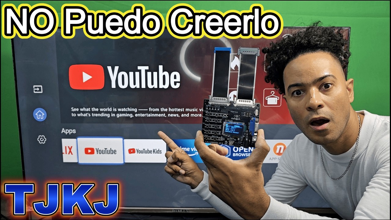 SOLUCIONA todas las PANTALLA LED/LCD con Este Programador TJKJ V1.2 RAYAS, IMAGEN y COLORES