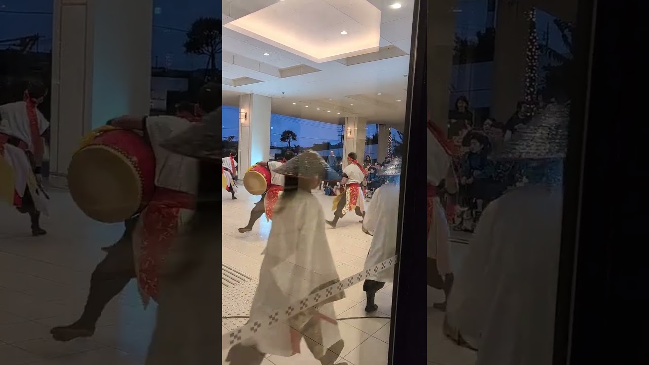 真純太鼓稀楽 地域演舞 in サザンビーチホテル＆リゾート沖縄 【ダイナミック琉球】後ろカメラ #沖縄 #沖縄旅行