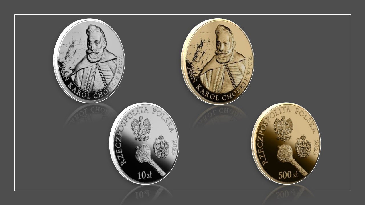 10 i 500 złotych 2025 - Hetmani Rzeczypospolitej – Jan Karol Chodkiewicz