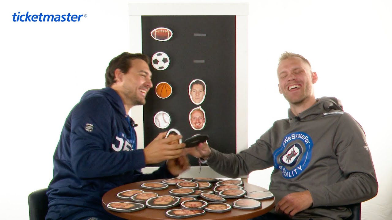 Nikolaj Ehlers and Nino Niederreiter argue about soccer