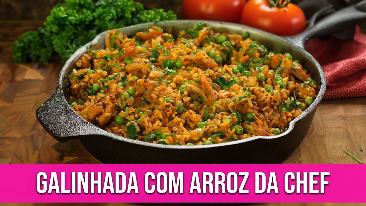 GALINHADA COM ARROZ SIMPLES E NUTRITIVA