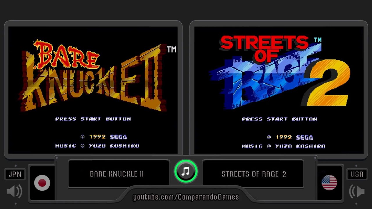 Regional Differences [22] Streets of Rage 2 vs Bare Knuckle II (USA vs JPN) Genesis vs Mega Drive