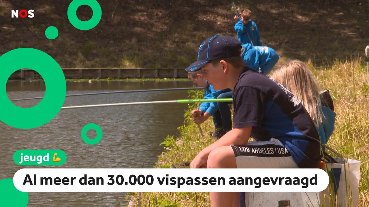 Steeds meer kinderen gaan vissen