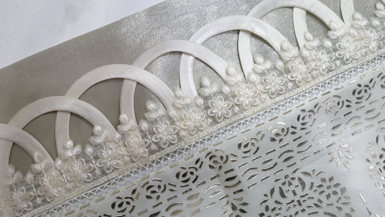 Organza Laces Damn design cutting stitching #cutting stitching ideas#2022