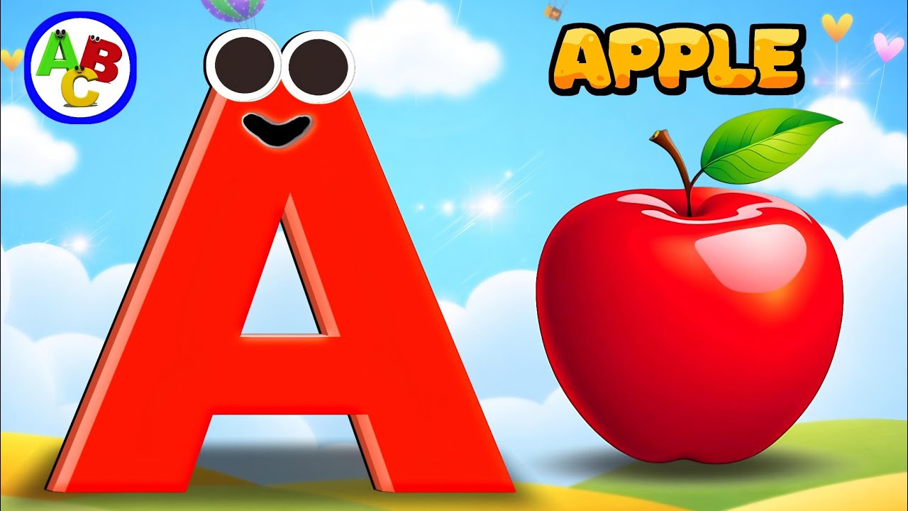 ABC Song with Phonics Sounds | A for Apple 🍎 | Kids Alphabet Learning