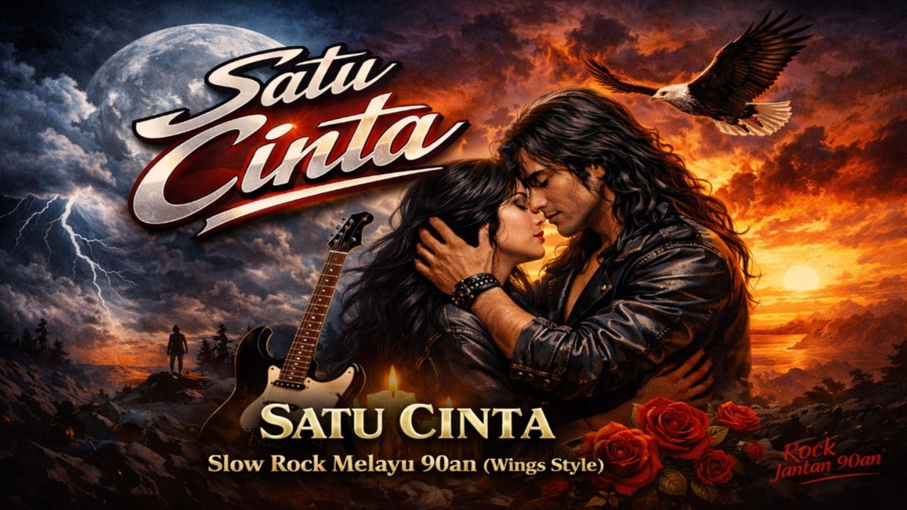 SATU CINTA | Slow Rock Melayu 90an • Wings / Search Vibes