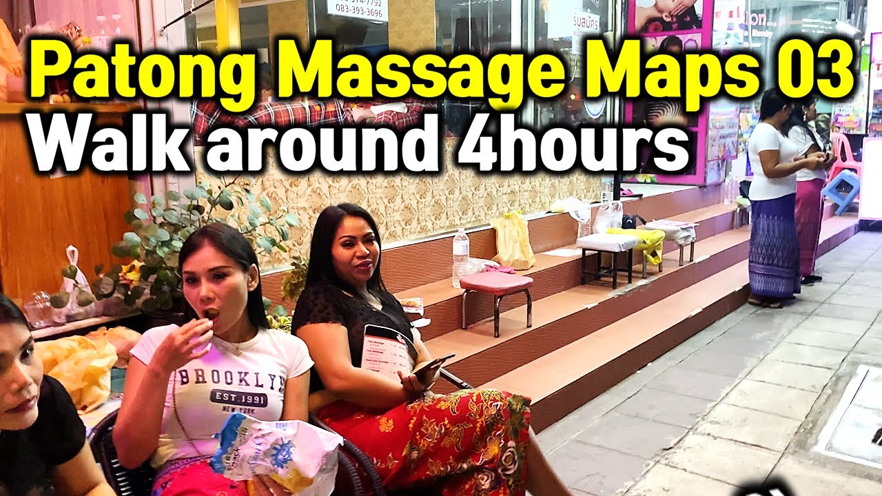 Patong beach Massage maps Part 3, Phuket Thailand walking street (2022)