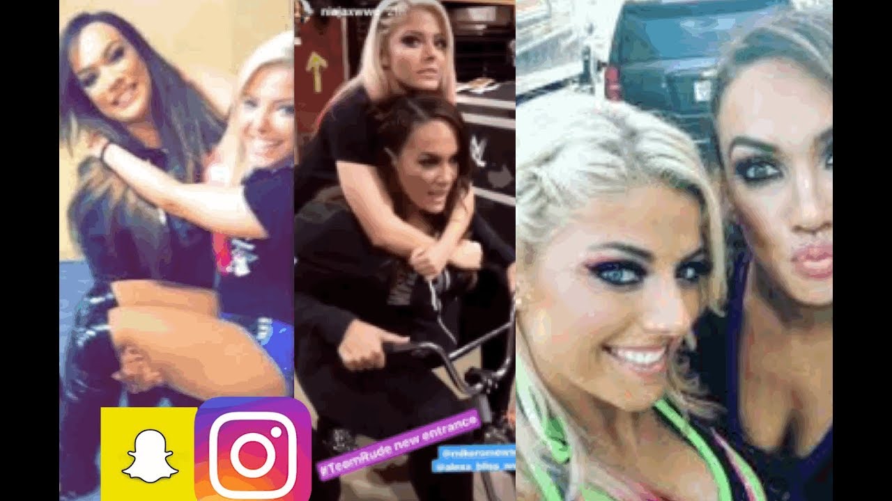 Best of WWE's Alexa Bliss & Nia Jax 2017 (Best Friends) (Funny Snapchat/Instagram Moments)