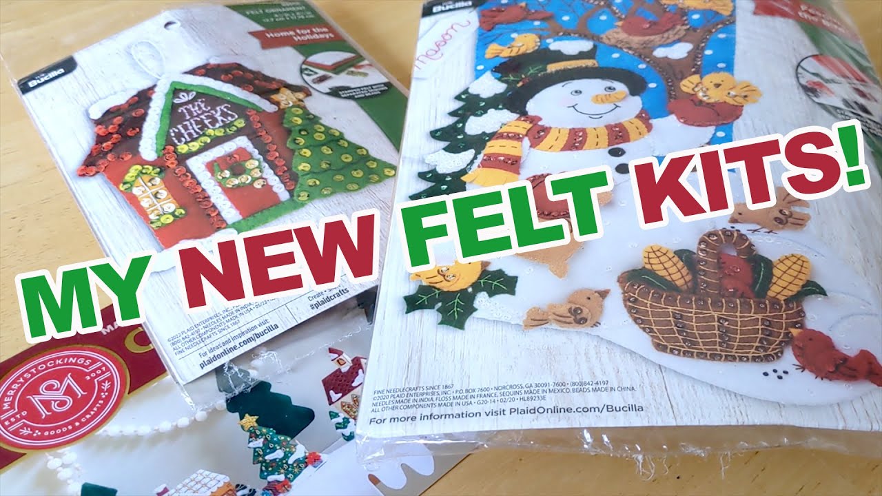 FeltTube 6 - My New Bucilla Kits And Plans!